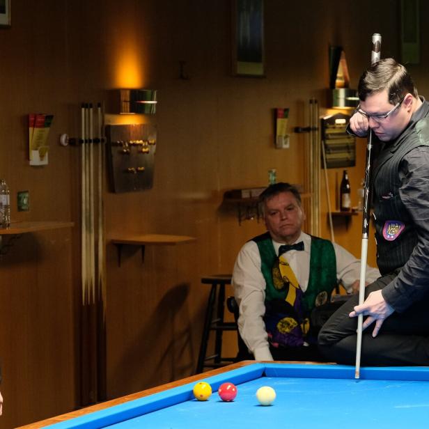 Ken Dahlke am Billard-Tisch