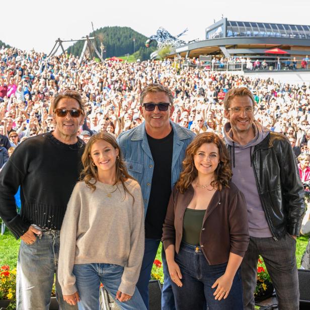 Mark Keller, Ylvi Unertl, Hans Sigl, Ronja Forcher und Heiko Ruprecht