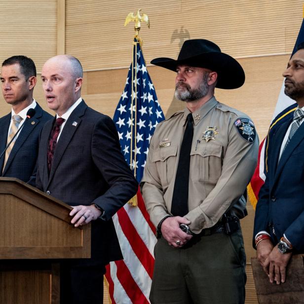 Press conference announcing details on the suspect in the shooting of U.S. conservative commentator Charlie Kirk, in Orem