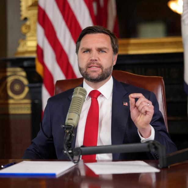 Vice President J.D.Vance hosts an episode of 'The Charlie Kirk Show'  at the White House