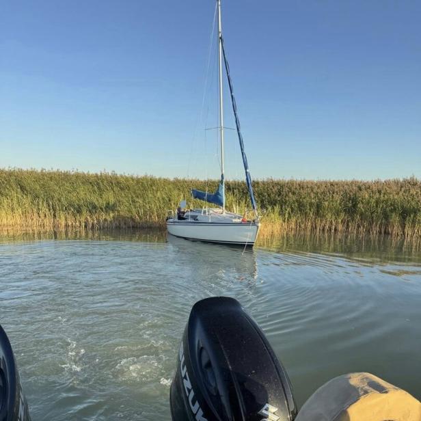 Boot im Neusiedler See