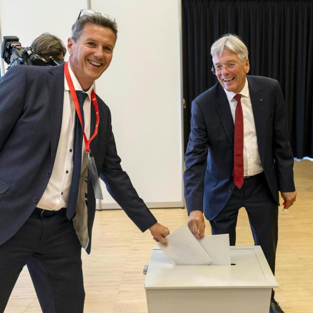 Daniel Fellner und Landeshauptmann Peter Kaiser.