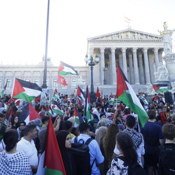DEMONSTRATION PALÄSTINA SOLIDARITÄT ÖSTERREICH "SANKTIONEN GEGEN ISRAEL - JETZT SOFORT DEN GENOZID UND DEN HUNGERMORD STOPPEN!"