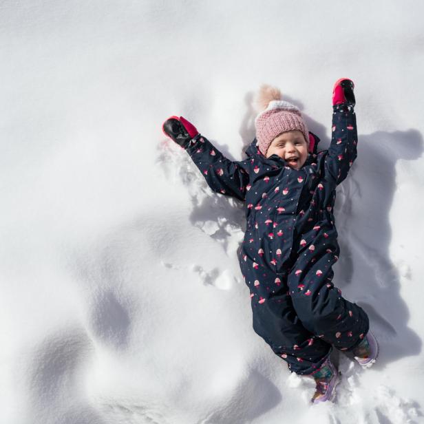 Kinderfreude im Schnee 