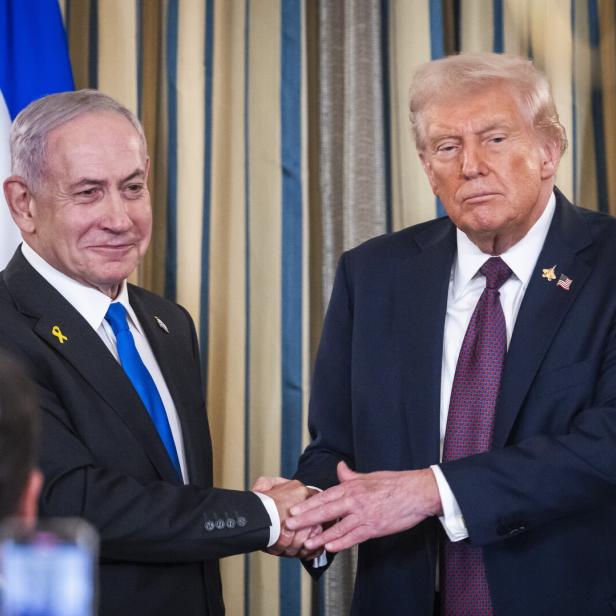 US President Trump and Israeli Prime Minister Netanyahu press conference at the White House