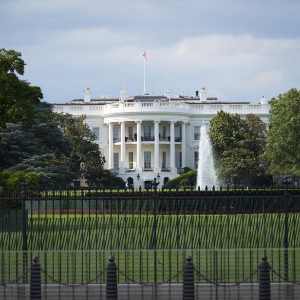 White House South Lawn in Washington DC