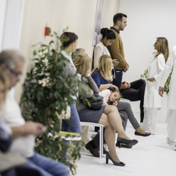 Warteraum in einem Spital