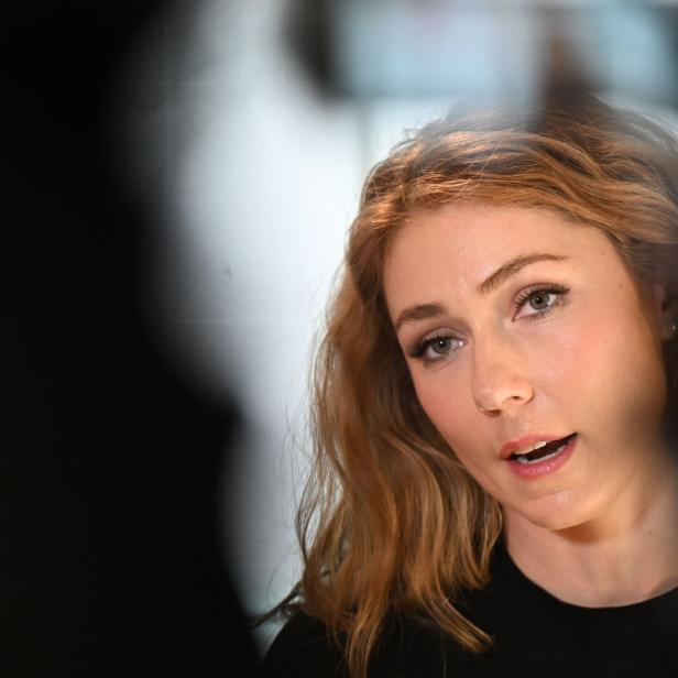 Mikaela Shiffrin beim Media Day von Atomic.