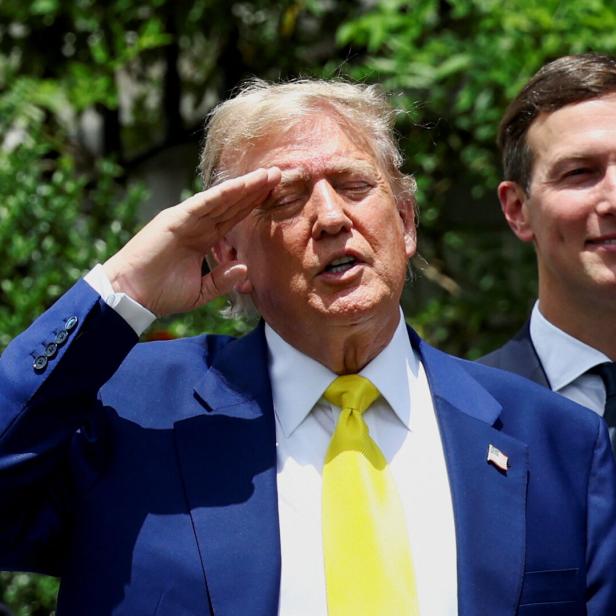 US-Präsident Trump und sein Schwiegersohn Jared Kushner