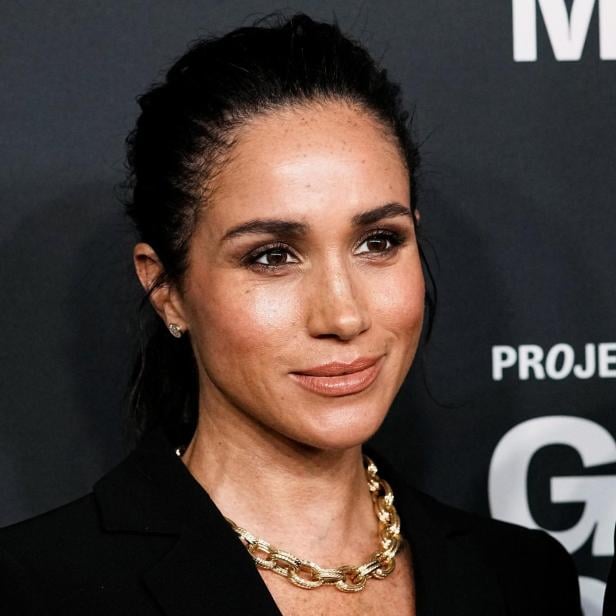 Eine Nahaufnahme des Gesichtes von Herzogin Meghan