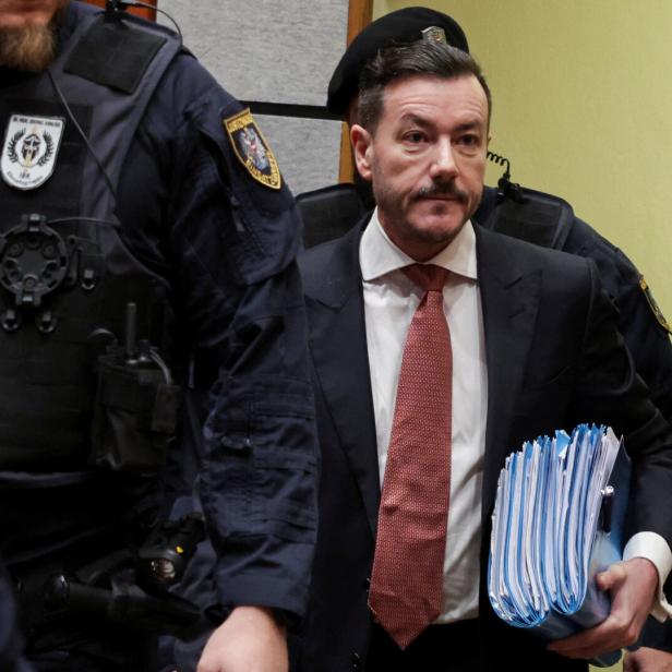 Austrian former billionaire Rene Benko goes on trial, in Innsbruck