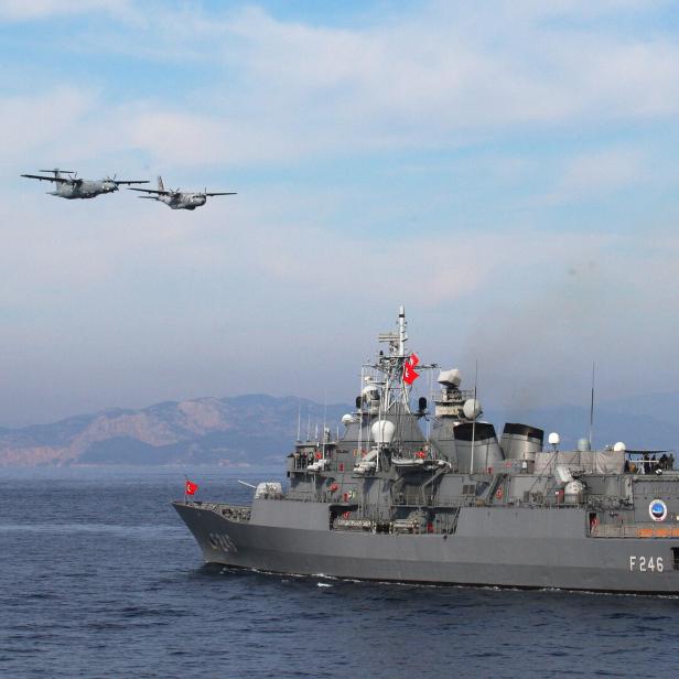 Militärübung „Blue Homeland-Mavi Vatan 2025” in der Nähe von Marmaris
