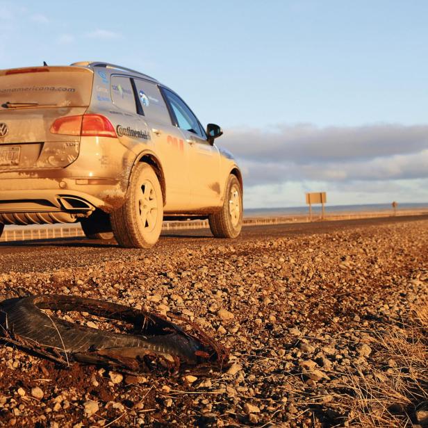 Der VW Touareg V6 TDI auf der Panamericana-Strecke