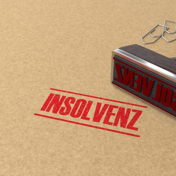 Stempel "Insolvenz" auf Papier