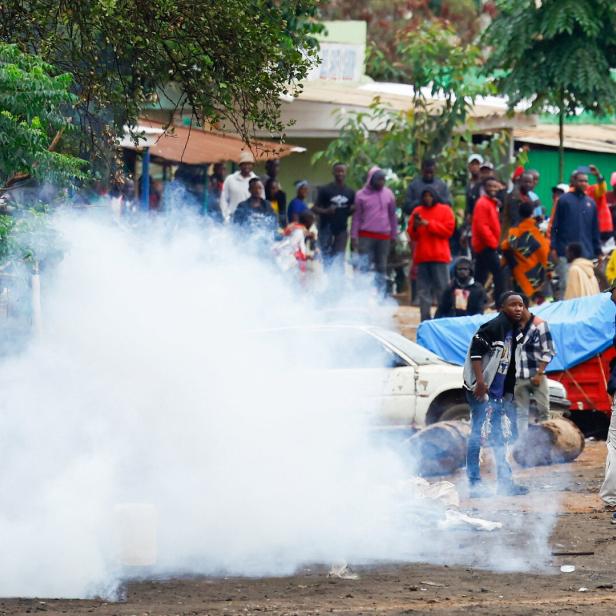 Protest a day after Tanzania's general election at the Namanga One-Post Border crossing point between Kenya and Tanzania