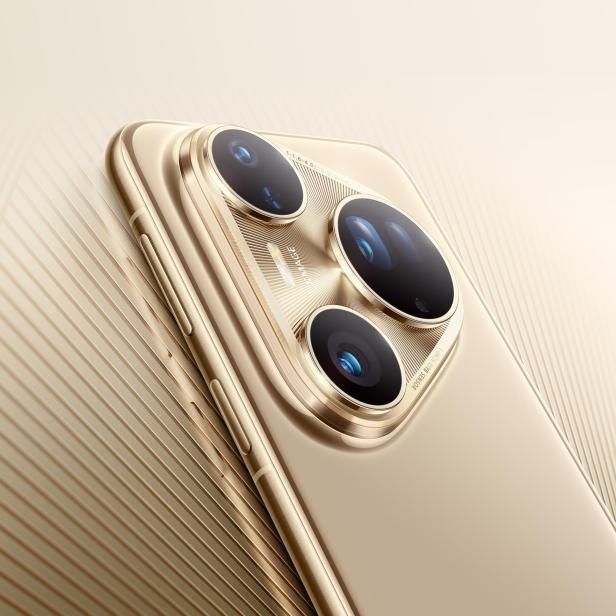 Ein goldenes Smartphone, Pura 80 Serie von Huawei 