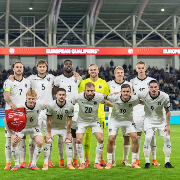 Österreichs siegreiche Elf auf Zypern