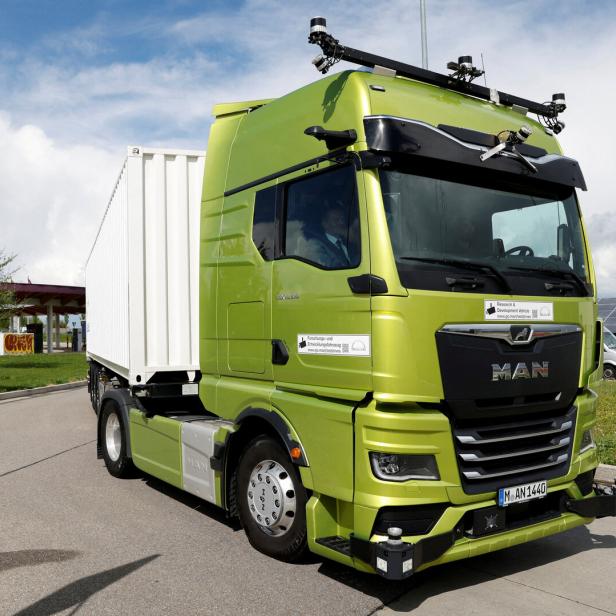 Selbstfahrender Lkw von MAN