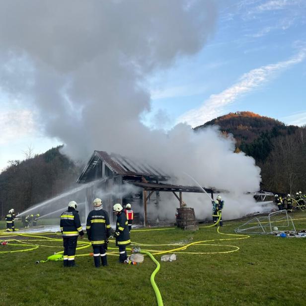 Löscheinsatz in Wiesen 