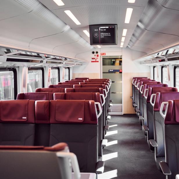 Sitze im modernisierten Railjet