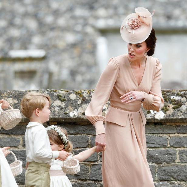 Prinzessin Kate und ihr Sohn George auf der Hochzeit von Pippa Middleton