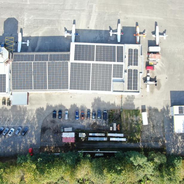 Photovoltaikanlagen von oben 