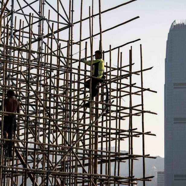 HONG KONG-CHINA-CONSTRUCTION-TRADITION-BAMBOO
