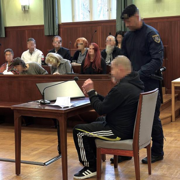 Ein Angeklagter vor Gericht