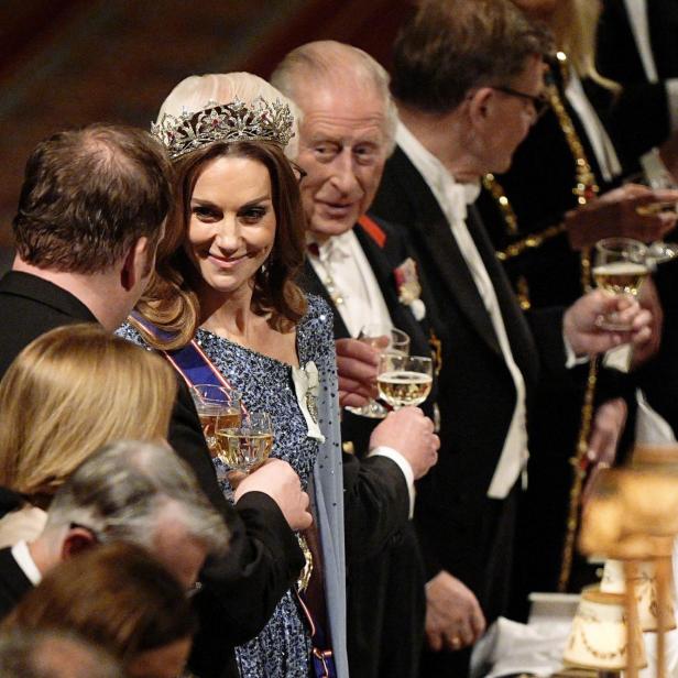 Premiere mit historischer Tiara: Besondere Rolle für Kate bei Staatsbankett