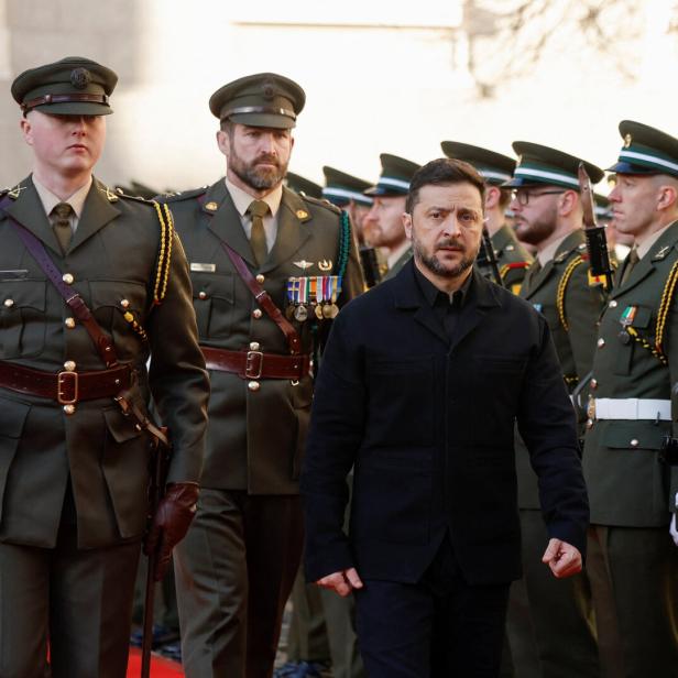 Wolodymyr Selenskyj bei seinem Besuch in Irland