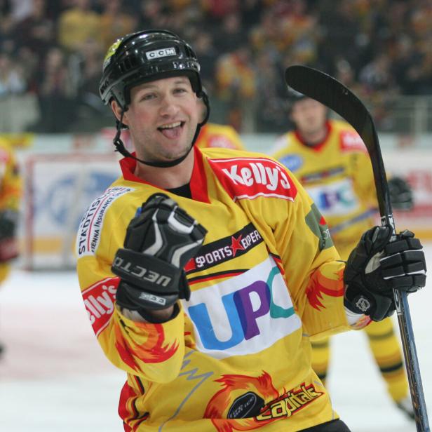 Eishockeyspieler Bob Wren im Capitals-Dress