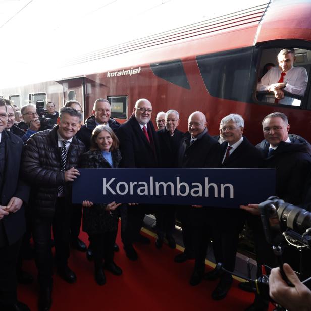 FESTAKT ÖBB "ERÖFFNUNG KORALMBAHN": VON BRESKA / SCHEIDER / KAHR / KUNASEK / MATTHÄ; VAN DER BELLEN; STOCKER / KAISER / BABLER / HANKE