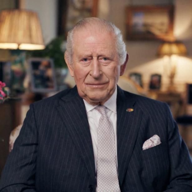 Britain's King Charles speaks about his cancer recovery, in London