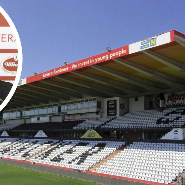 Admira-Präsident Christian Tschida (l.) kämpft um die Zukunft der Admira