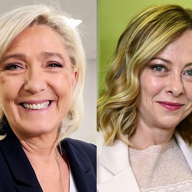 COMBO-ITALY-FRANCE-POLITICS-EU-ELECTIONS-VOTE-FDI-RN-RESULTS