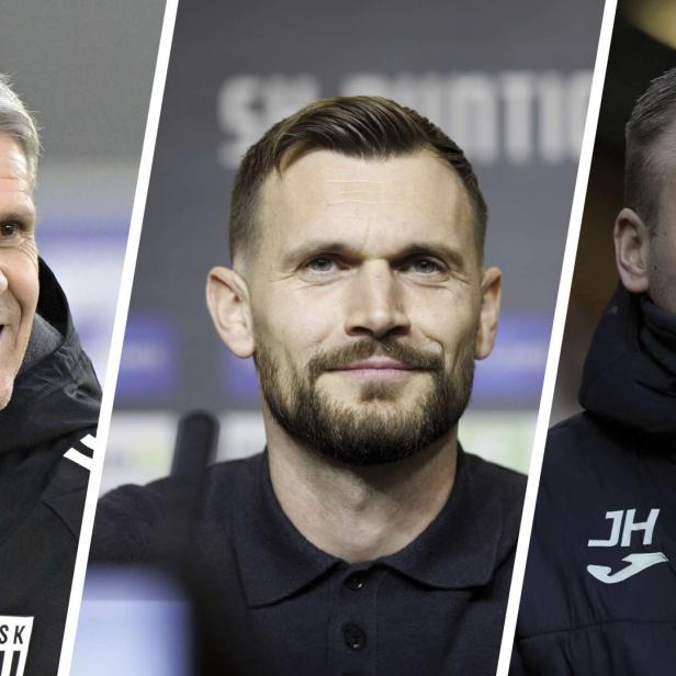  Kühbauer (l.), Ingolitsch, und Thorup (r.) 