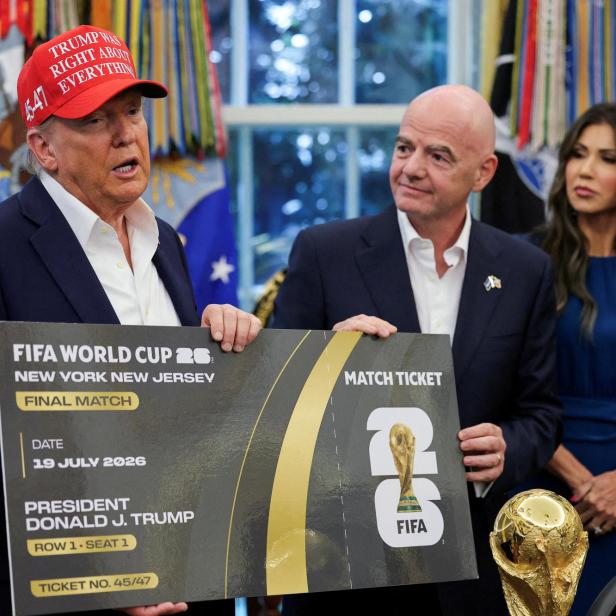 US-Präsident Donald Trump und FIFA-Präsident Gianni Infantino.