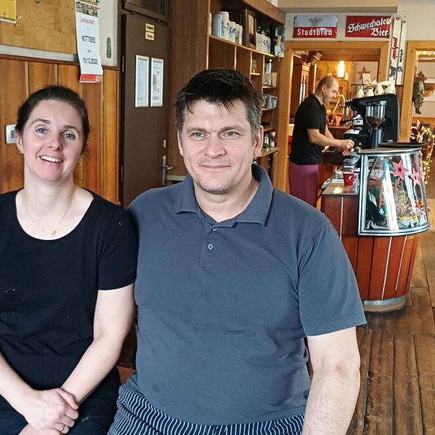Carina und Josef Leban in ihrem Wirtshaus in Kittsee. 