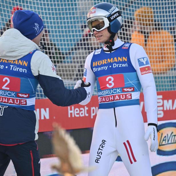 Getrennte Wege: Stefan Kraft (l.) verzichtet auf den Weltcup in Zakopane, Stephan Embacher startet in Polen, machte aber um die Schule einen Bogen
