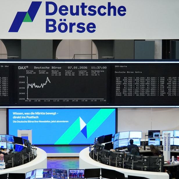 German share price index DAX graph is pictured at the stock exchange in Frankfurt