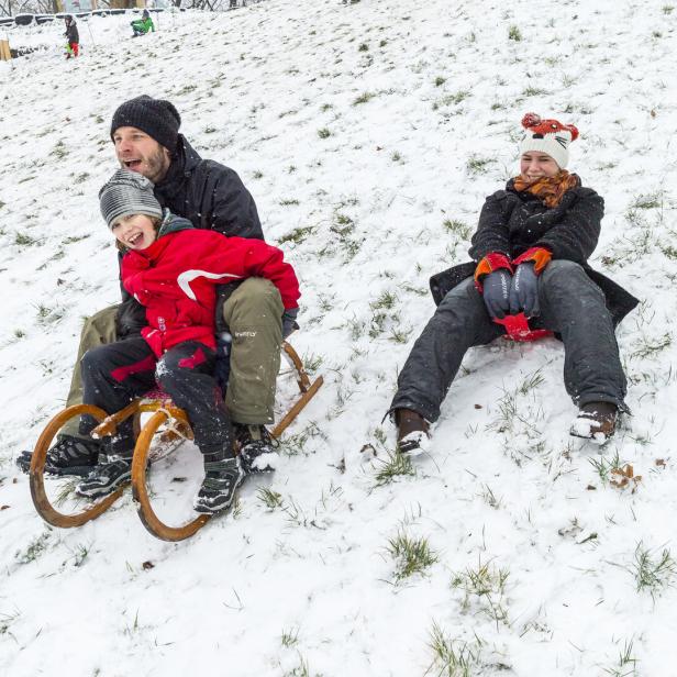 Rodeln im Prater