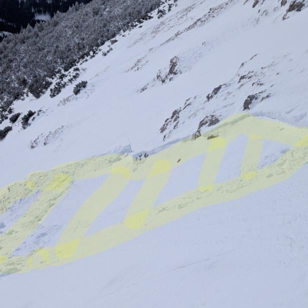 Lawinenkegel am Göller