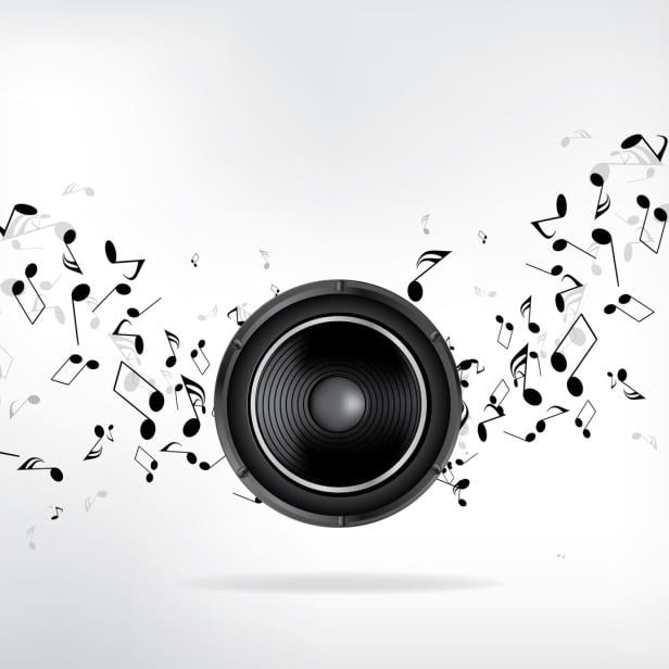 Lautsprecher aus dem Musik kommt