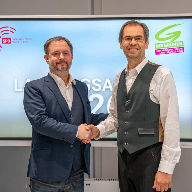 SPÖ-Klubobmann Roland Fürst und GRÜNEN-Klubobmann Wolfgang Spitzmüller