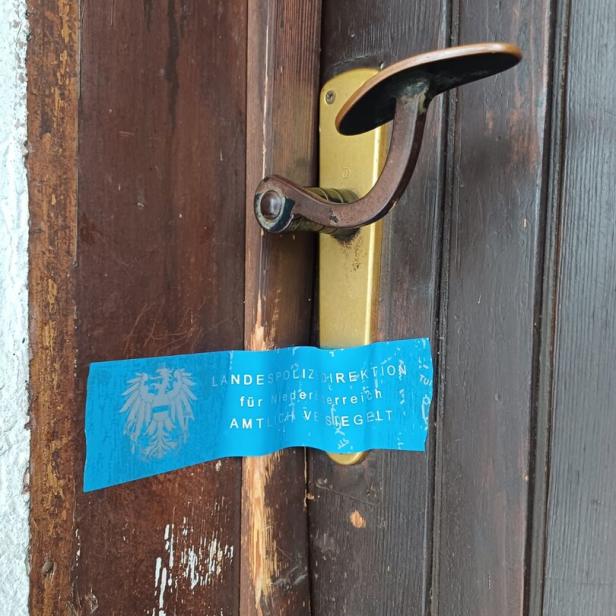 Tür zum Tatort in Wilfersdorf