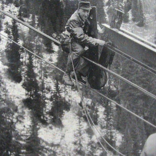 Der Bau der Raxseilbahn war eine technische Meisterleistung