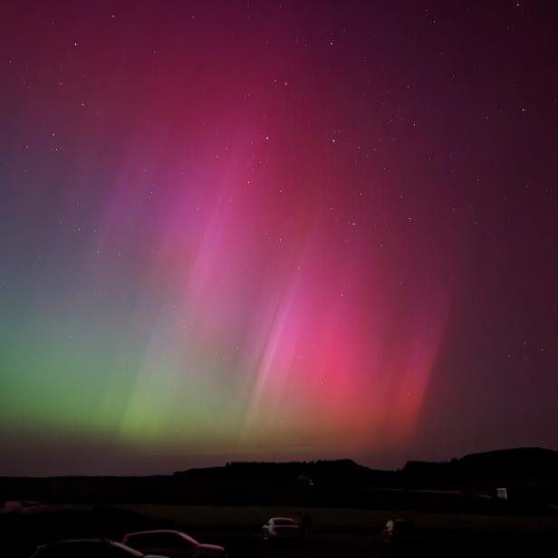 Polarlichter über Österreich