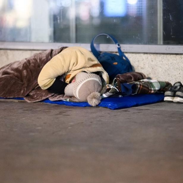 Obdachlos bei Eiseskälte