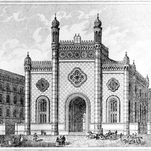 Synagoge in Wien.