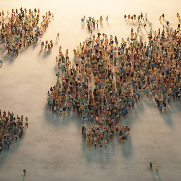 Global Community Gathering Towards the Light